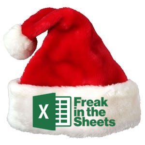 Funny Excel Freak In The Sheets Premium Christmas Santa Hat