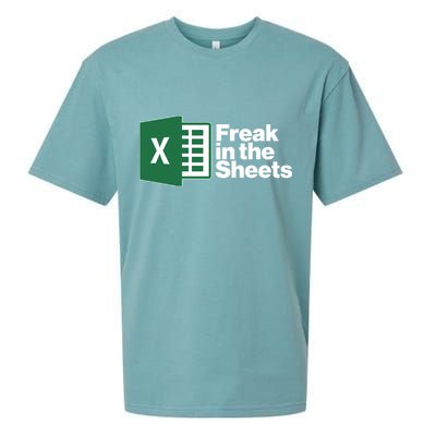 Funny Excel Freak In The Sheets Sueded Cloud Jersey T-Shirt