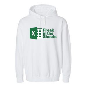 Funny Excel Freak In The Sheets Garment-Dyed Fleece Hoodie