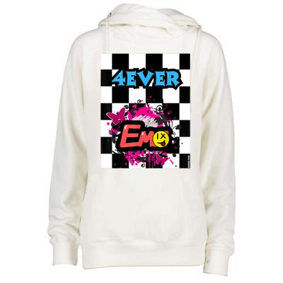 Forever Emo Womens Funnel Neck Pullover Hood