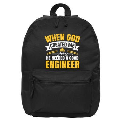 Funny Engineering 16 in Basic Backpack