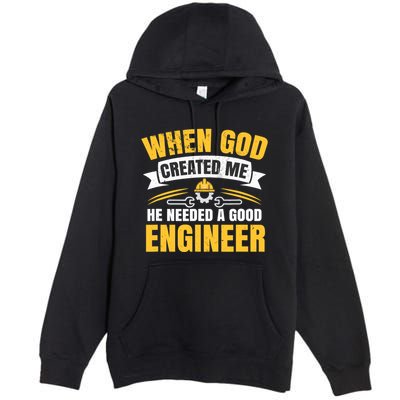 Funny Engineering Premium Pullover Hoodie