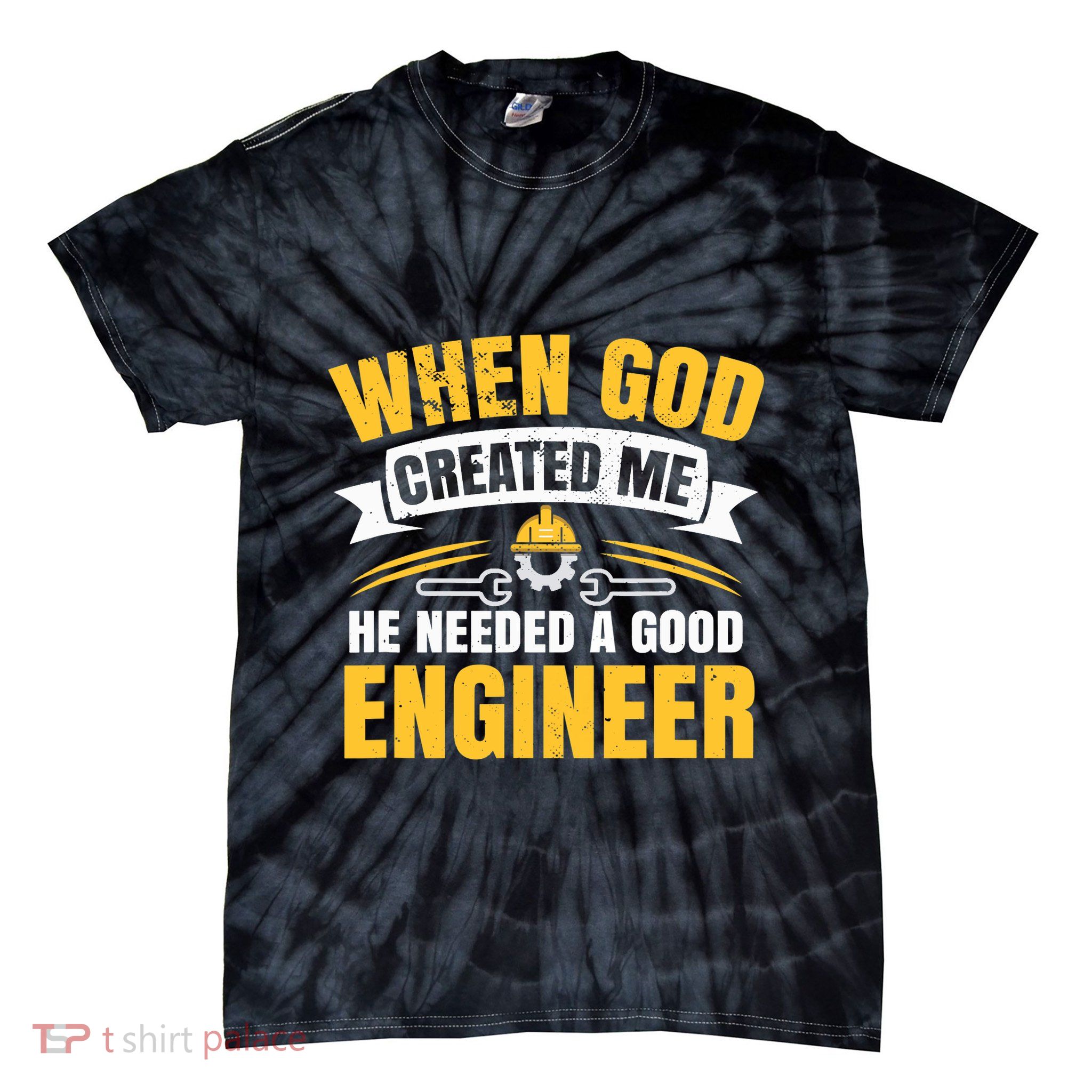Funny Engineering Tie-Dye T-Shirt