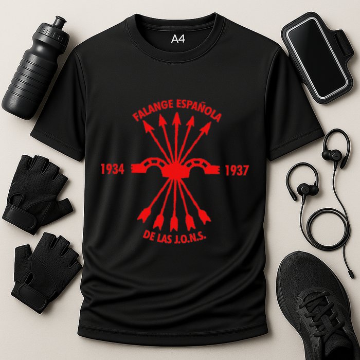 Falange EspañOlaspanish Falanx Front Side Cooling Performance Crew T-Shirt