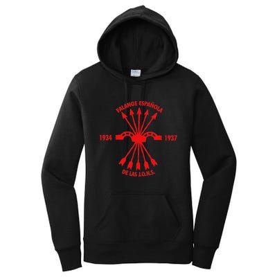 Falange EspañOlaspanish Falanx Front Side Women's Pullover Hoodie
