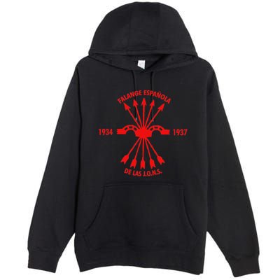 Falange EspañOlaspanish Falanx Front Side Premium Pullover Hoodie