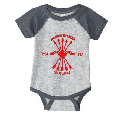 Falange EspañOlaspanish Falanx Front Side Infant Baby Jersey Bodysuit