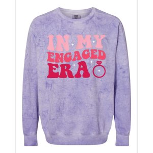 Funny Engagement Fiance In My Engaged Era Bachelorette Party Colorblast Crewneck Sweatshirt