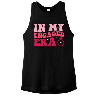 Funny Engagement Fiance In My Engaged Era Bachelorette Party Ladies PosiCharge Tri-Blend Wicking Tank