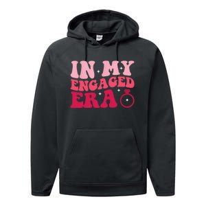 Funny Engagement Fiance In My Engaged Era Bachelorette Party Performance Fleece Hoodie