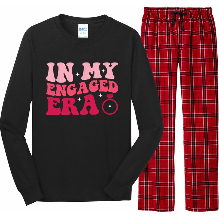 Funny Engagement Fiance In My Engaged Era Bachelorette Party Long Sleeve Pajama Set