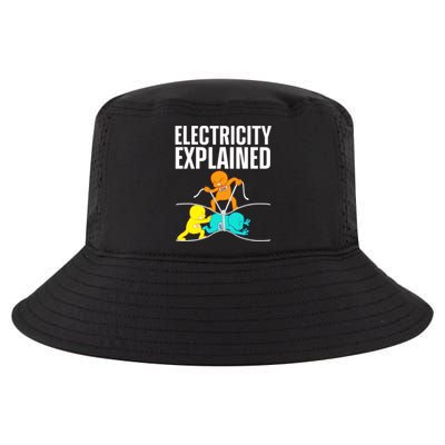 Funny Electrician For Electricity Engineer Nerd Cool Comfort Performance Bucket Hat