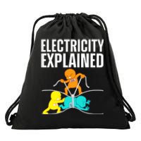 Funny Electrician For Electricity Engineer Nerd Drawstring Bag