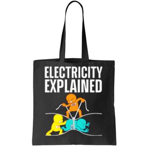 Funny Electrician For Electricity Engineer Nerd Tote Bag