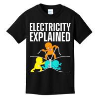 Funny Electrician For Electricity Engineer Nerd Kids T-Shirt