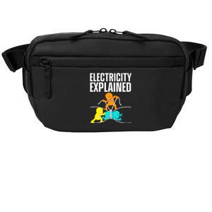 Funny Electrician For Electricity Engineer Nerd Crossbody Pack