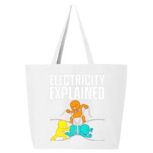 Funny Electrician For Electricity Engineer Nerd 25L Jumbo Tote