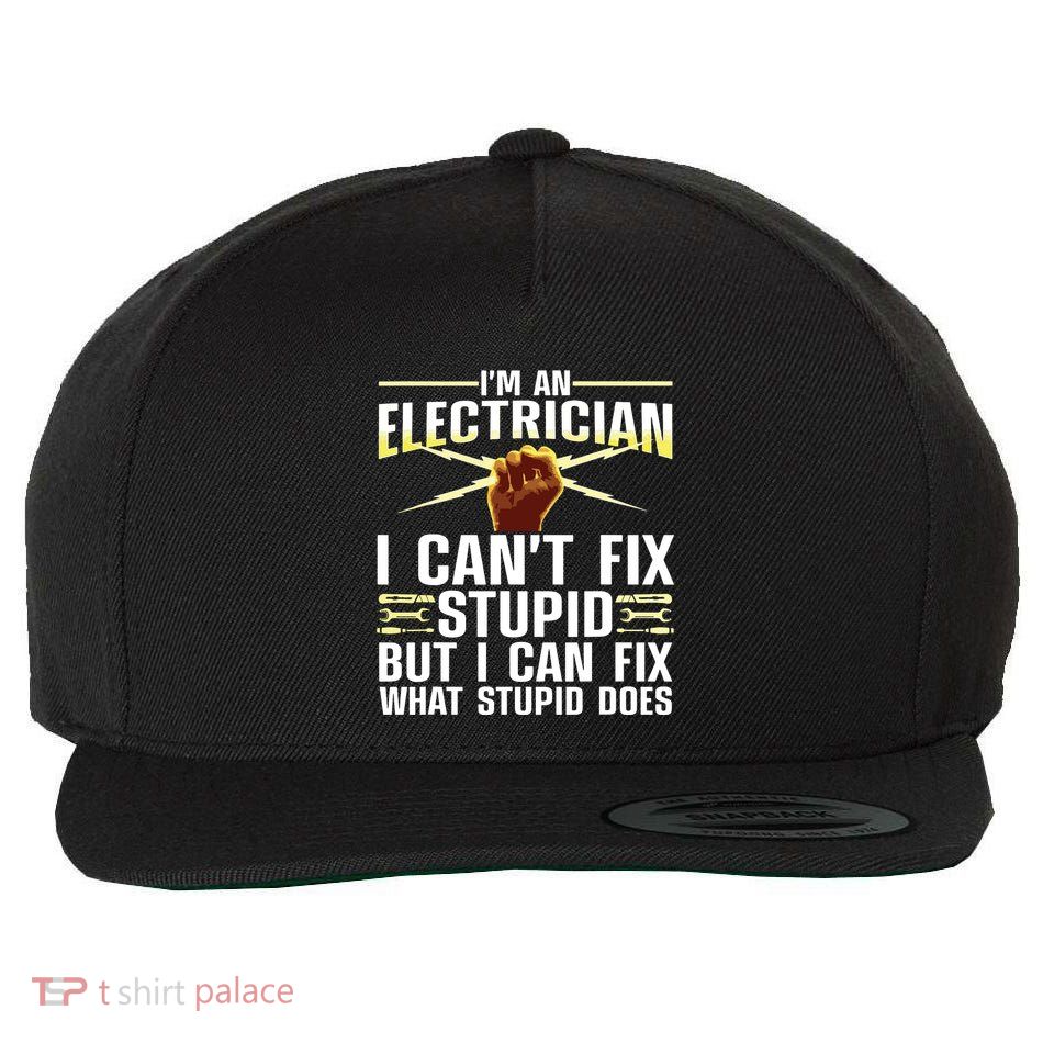Funny Electrician For Women Journeyman Lineman Wool Snapback Cap