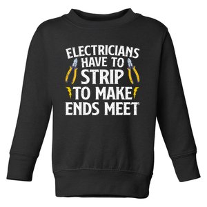 Funny Electrician For Men Women Electrician Electrical Tools Toddler Sweatshirt