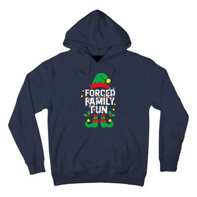 Funny Elf Forced Family Fun Sarcastic Christmas Pajama Tall Hoodie