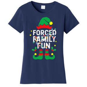 Funny Elf Forced Family Fun Sarcastic Christmas Pajama Women's T-Shirt