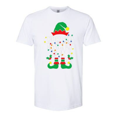 Funny Elf Forced Family Fun Sarcastic Christmas Pajama Softstyle CVC T-Shirt