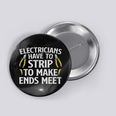 Funny Electrician For Women Electrician Electrical Tools Button