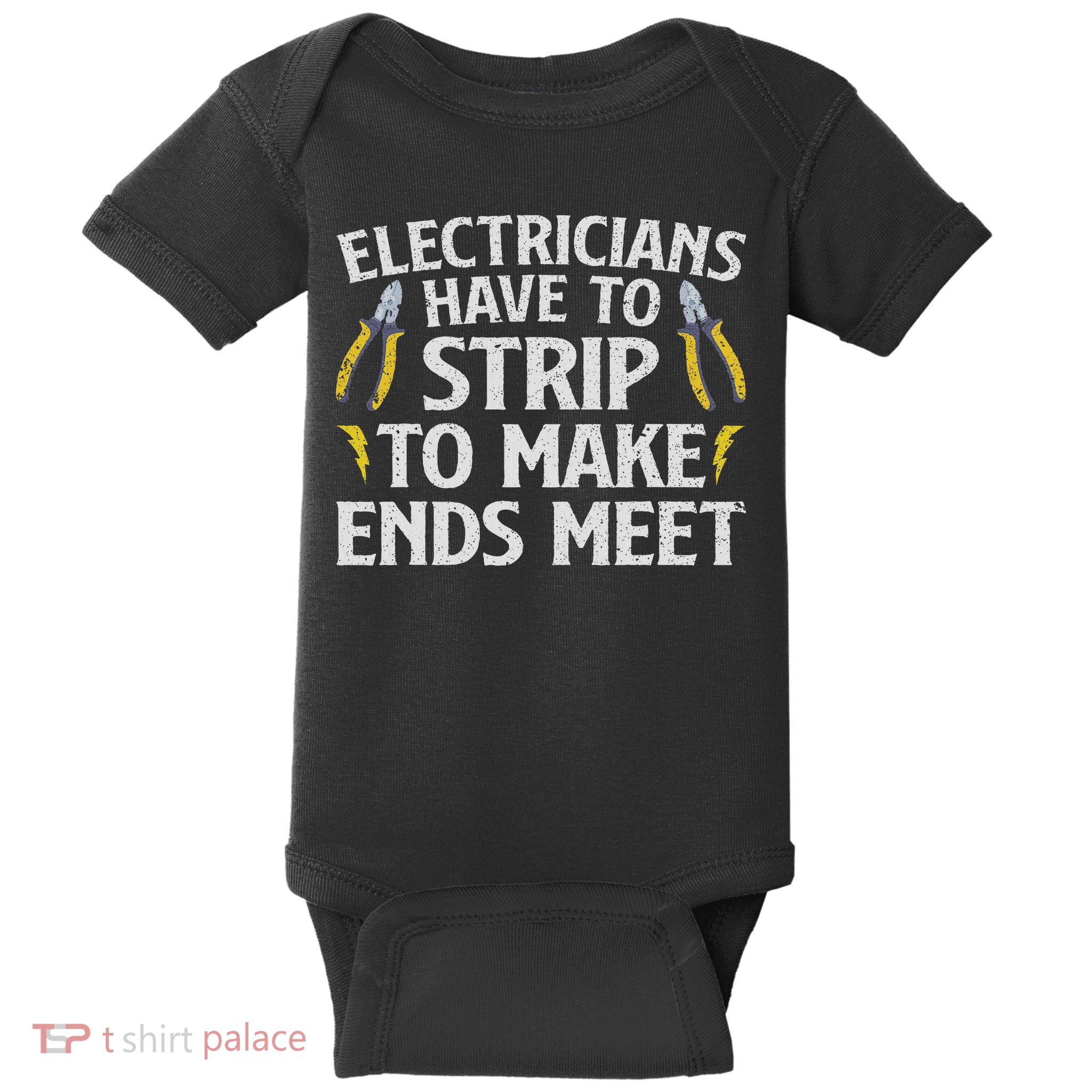 Funny Electrician For Women Electrician Electrical Tools Baby Bodysuit