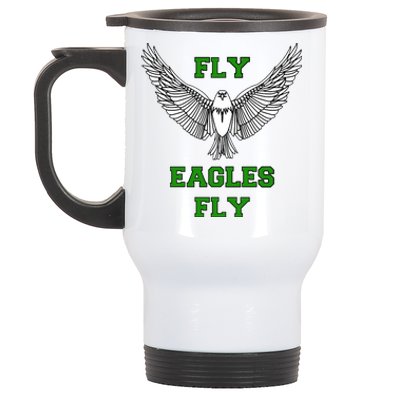 Fly Eagles Fly Philadelphia Stainless Steel Travel Mug