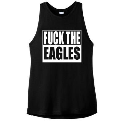 Fuck Eagles Ladies PosiCharge Tri-Blend Wicking Tank