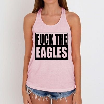 Fuck Eagles Women's Knotted Racerback Tank