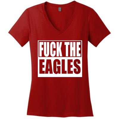 Fuck Eagles Women's V-Neck T-Shirt