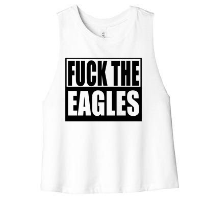 Fuck Eagles Women's Racerback Cropped Tank