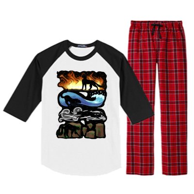 Four Elements Raglan Sleeve Pajama Set