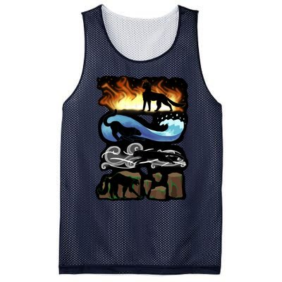 Four Elements Mesh Reversible Basketball Jersey Tank