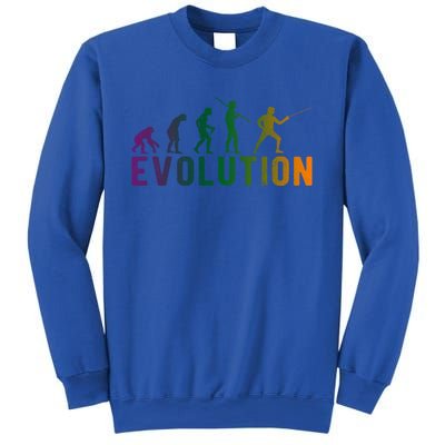 Fencing Evolution Funny Vintage Gift Sweatshirt