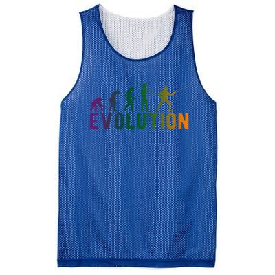 Fencing Evolution Funny Vintage Gift Mesh Reversible Basketball Jersey Tank