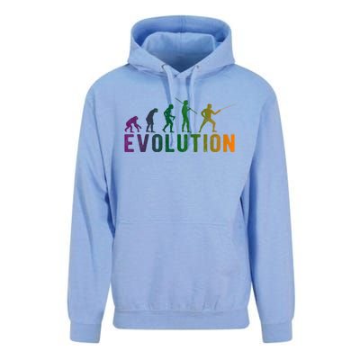 Fencing Evolution Funny Vintage Gift Unisex Surf Hoodie