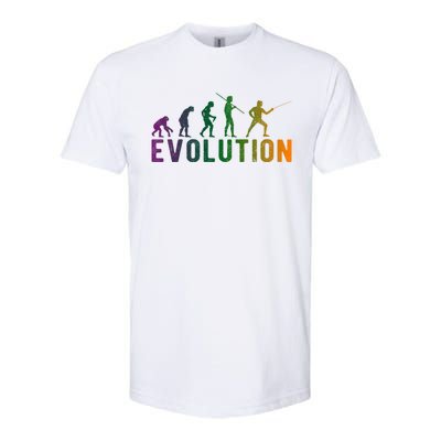 Fencing Evolution Funny Vintage Gift Softstyle CVC T-Shirt