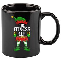 Fitness Elf Family Matching Group Christmas Party 11oz C Handle Ceramic Mug