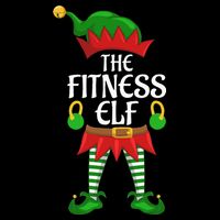 Fitness Elf Family Matching Group Christmas Party Flatbill Hat