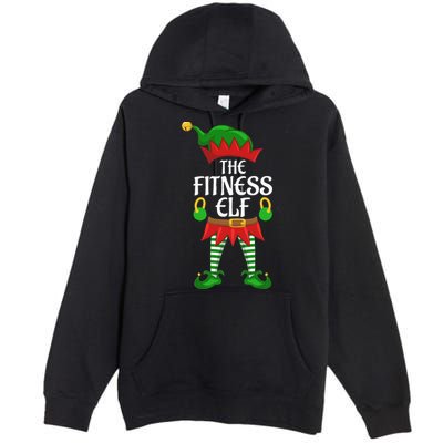 Fitness Elf Family Matching Group Christmas Party Premium Pullover Hoodie