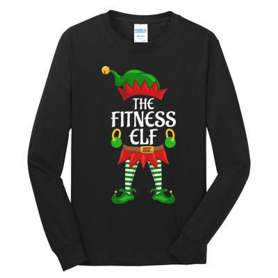 Fitness Elf Family Matching Group Christmas Party Tall Long Sleeve T-Shirt
