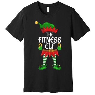 Fitness Elf Family Matching Group Christmas Party Premium T-Shirt