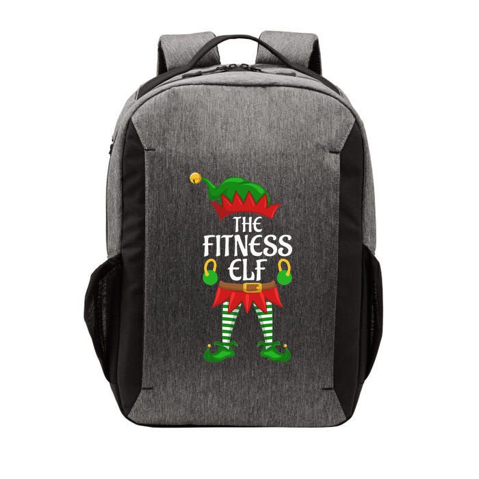 Fitness Elf Family Matching Group Christmas Party Vector Backpack