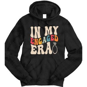 Funny Engagement Fiance In My Engaged Era Bachelorette Party Tie Dye Hoodie