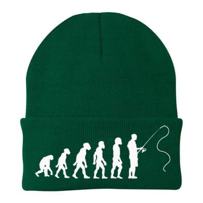 Fisherman Evolution Funny Fisher Fishing Lovers Knit Cap Winter Beanie