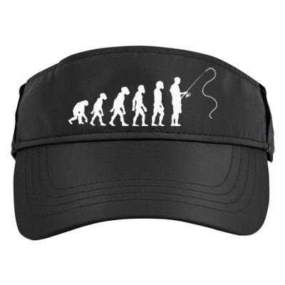 Fisherman Evolution Funny Fisher Fishing Lovers Adult Drive Performance Visor