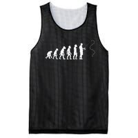 Fisherman Evolution Funny Fisher Fishing Lovers Mesh Reversible Basketball Jersey Tank