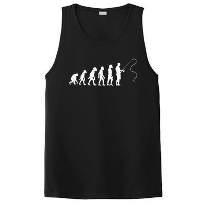 Fisherman Evolution Funny Fisher Fishing Lovers PosiCharge Competitor Tank